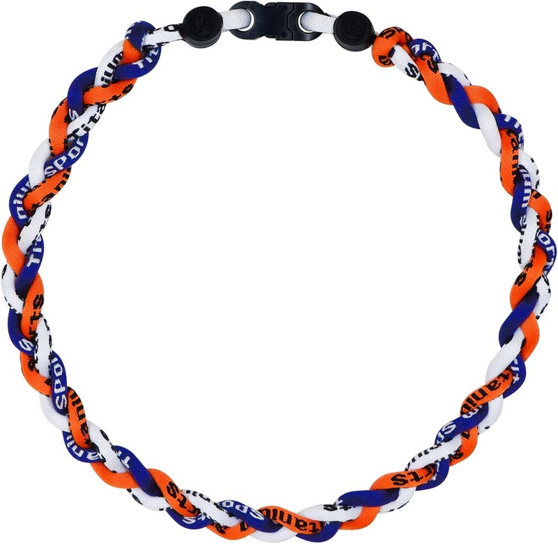 SUPBOMM Baseball Rope Necklaces, League Team Colors Braided Necklace, Baseball Team Gifts - Image 1